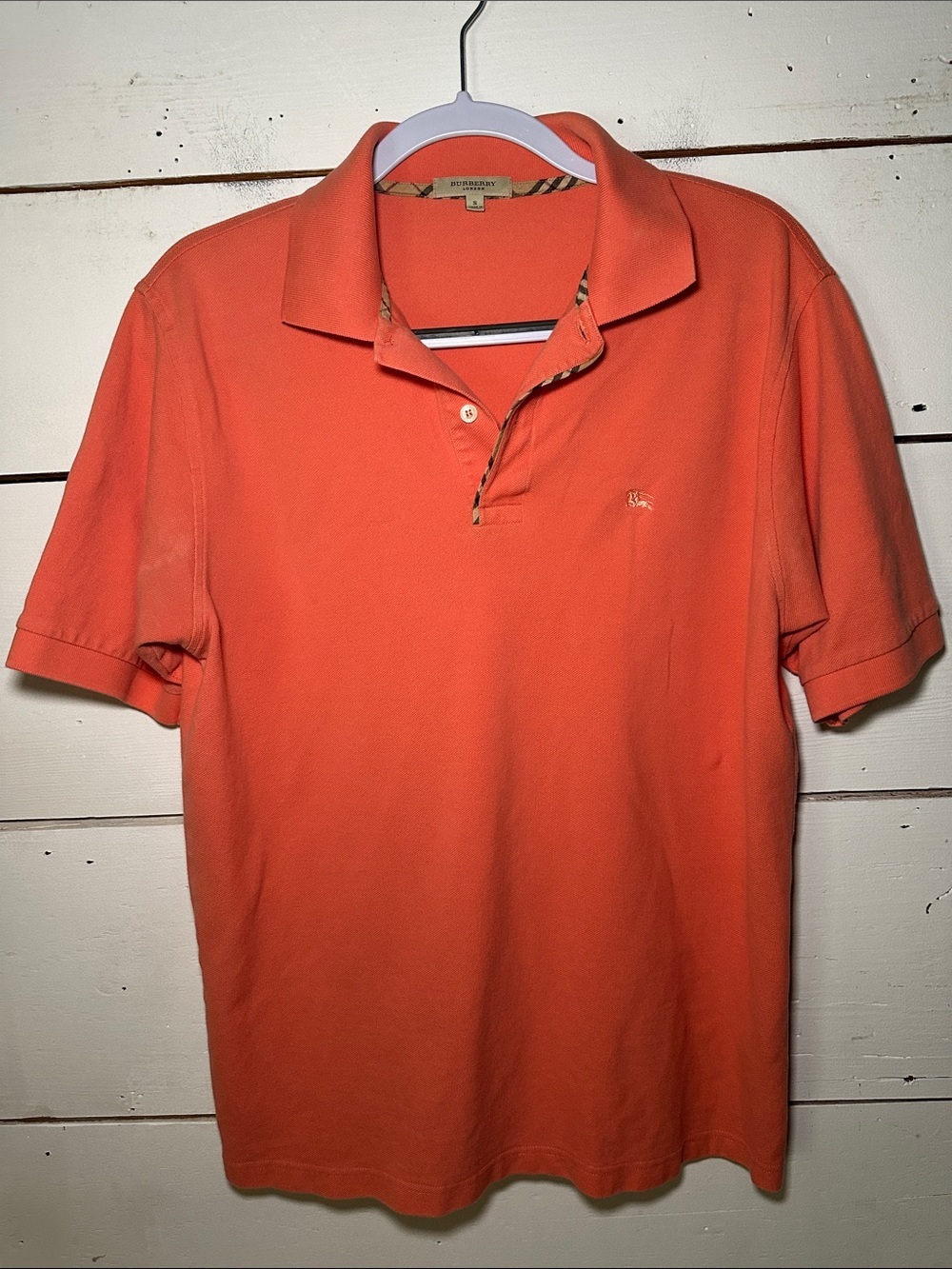 Burberry London Mens Polo Collared Short Sleeve Shirt